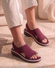 Maroon CloudWalk Stretch Slingback