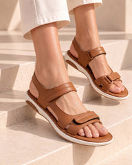 Mustard Dual-Strap Comfort Sandal
