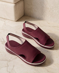 Maroon CloudWalk Stretch Slingback