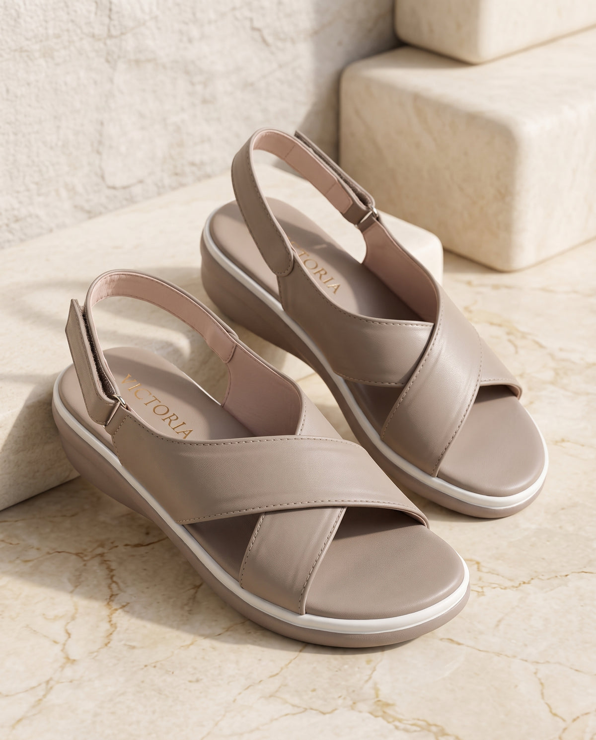 Beige Aria Lightweight Wedge
