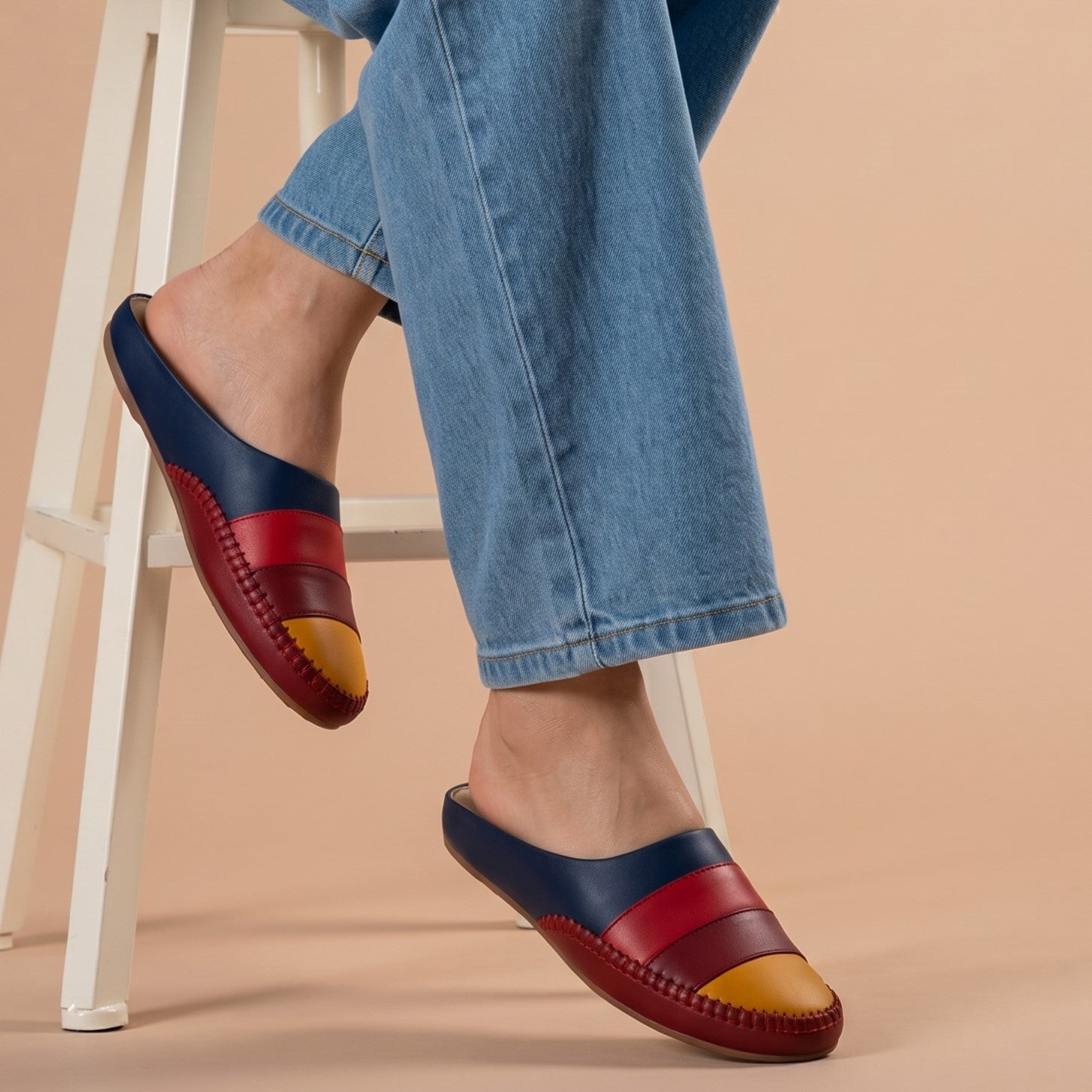 Navy Comfy Everyday Mules