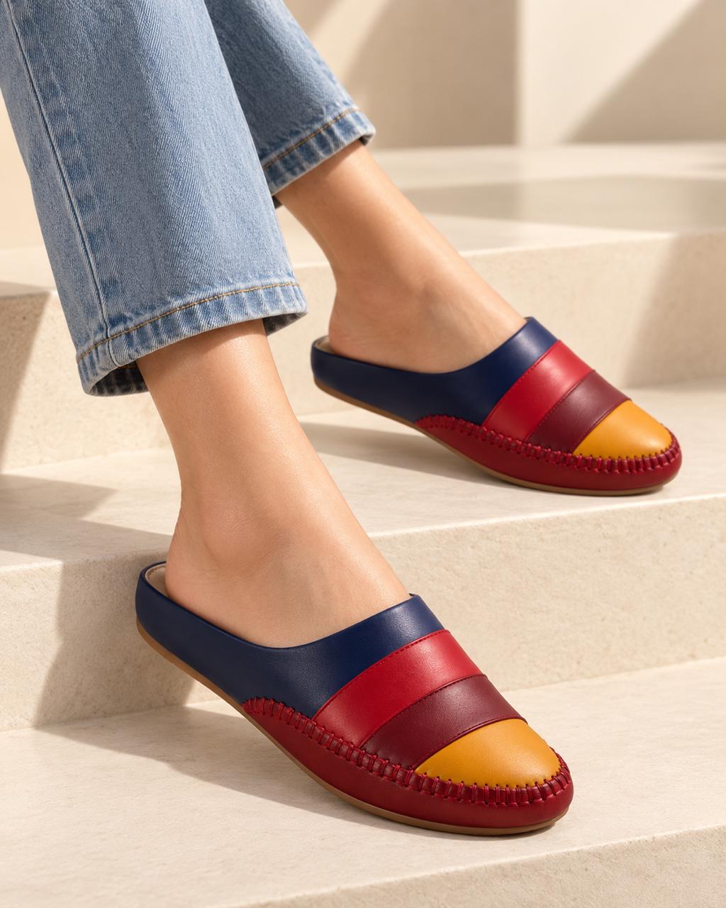 Navy Comfy Everyday Mules