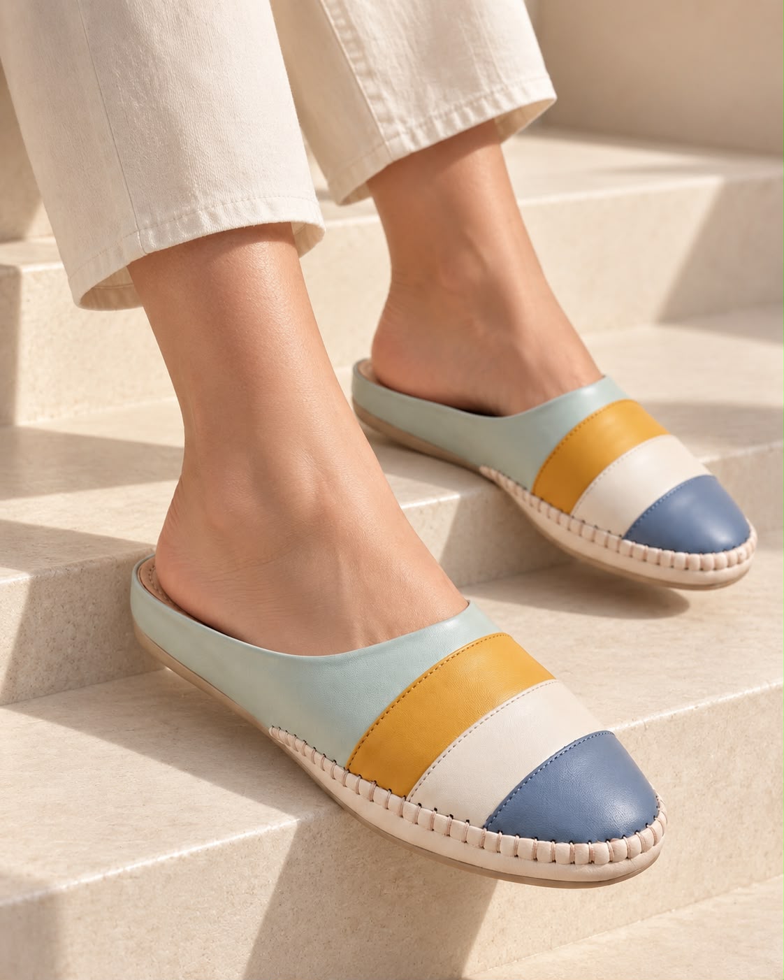 Mint Comfy Everyday Mules